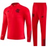 CR Flamengo Quarter Zip Rode Trainings Sweatshirt Pak 2023-24